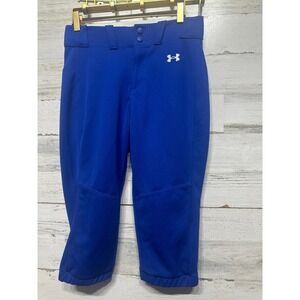 Under Armour Softball Pants Women Small Blue Cropped Knickers EUC‎